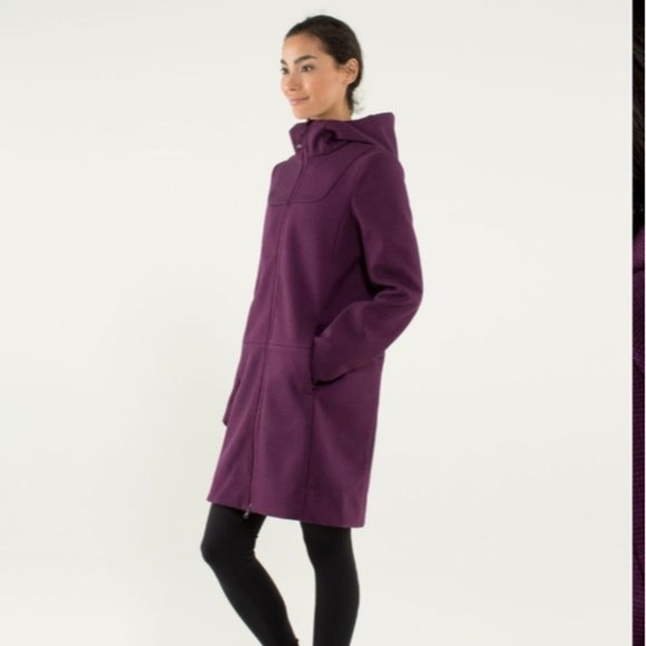 Lululemon City Softshell *Tweed Plum - Picture 3 of 14